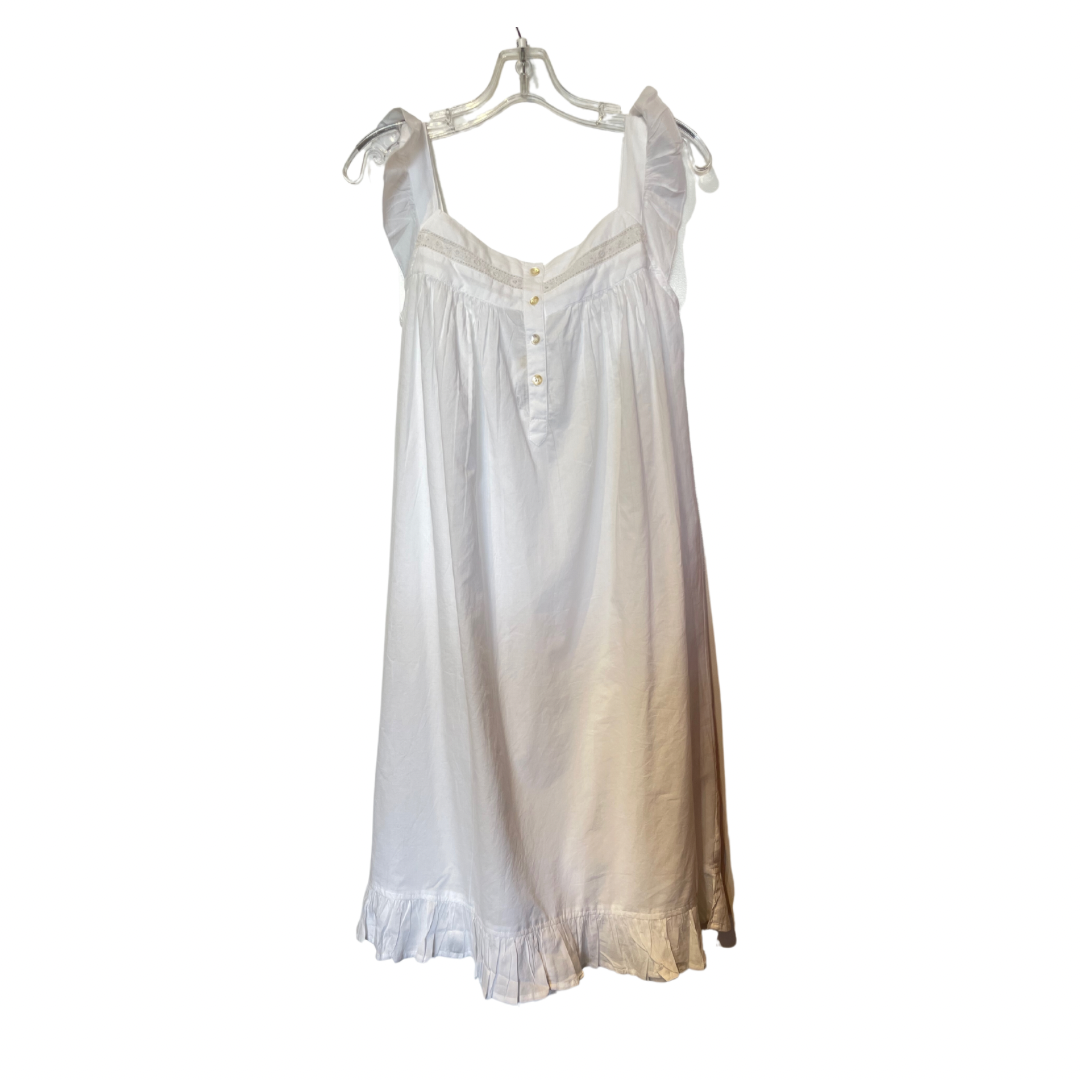 Nicola Sleeveless Nightgown White Victorian Classics | Retro Betty